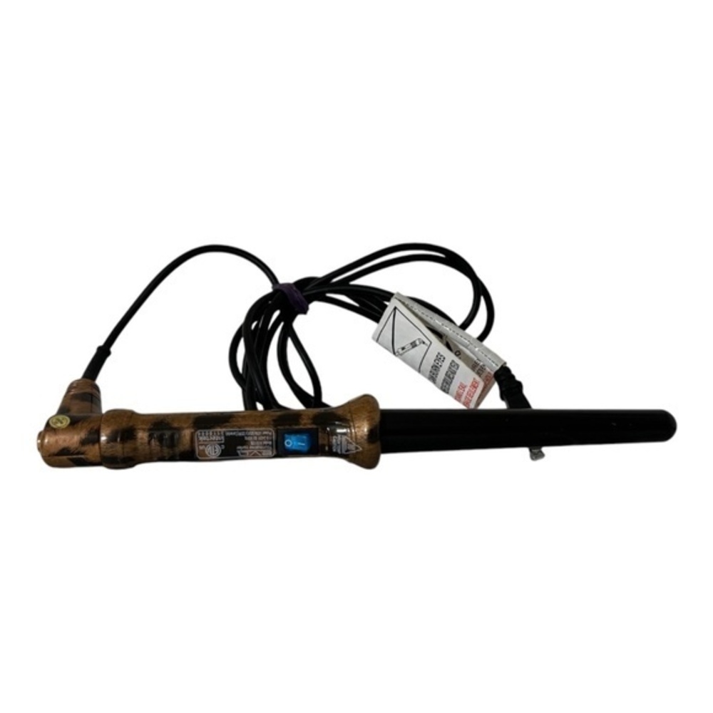 Eva NYC Healthy Heat No Clip Tourmaline Curler - Leopard  1 Inch 450 Degrees